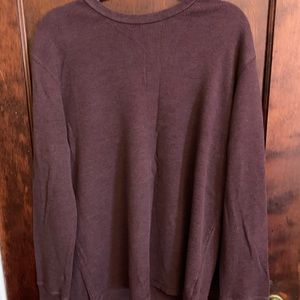 Long sleeve waffle shirt.  Big and tall.